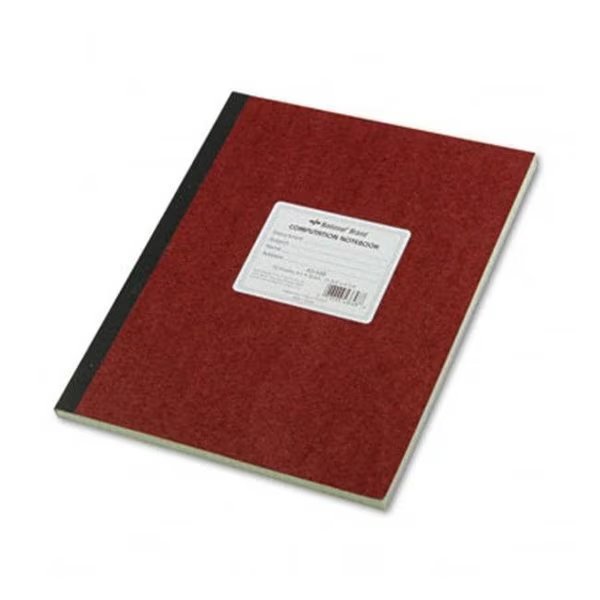 National Brand 43648 Computation Book- Quadrille Rule- 9-1/4 x 11-3/4- Green- 75 Sheets/Pad, National Brand, Mfr#: 43648