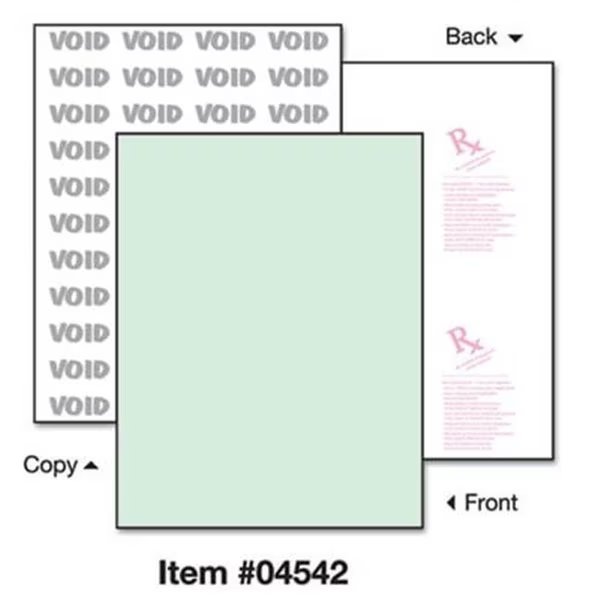 Paris Business Products 04542 DocuGard Security Paper- 8-1/2 x 11- Green- 500/Ream, Paris Business Products, Mfr#: 4542