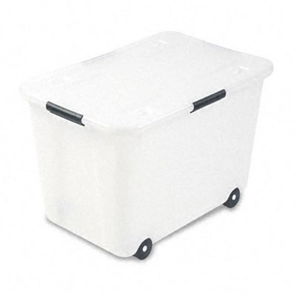 Rolling Storage Box  Clear  15-Gallon Size, Workstationpro, Mfr#: TH40496