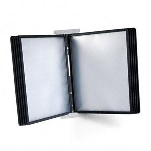 Durable 561201 InstaView Desktop Reference System with Black Borders  10 Panels, Durablue, Mfr#: 561201