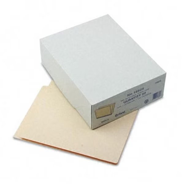 Esselte Pendaflex 16625 1 1/2   Expansion Folders  Straight Cut End Tab  Letter  Manila  50/Box, Esselte Pendaflex Corporation, Mfr#: 16625