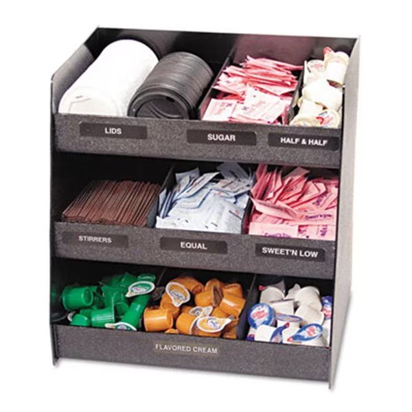 Vertiflex VFC1515 Vertical condiment organizer  14-1/2w x 11-3/4d x 15h  black, Vertiflex, Mfr#: VFC1515