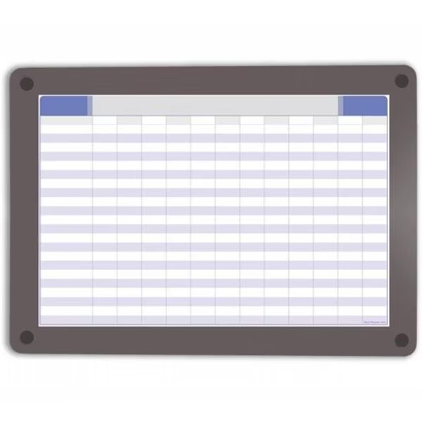 Iceberg Enterprise 31131 Clarity Custom Print Glass Dry Erase Board; 24.5 x 18.5 in. - Gray Frame, Iceberg Enterprise, Mfr#: 31131