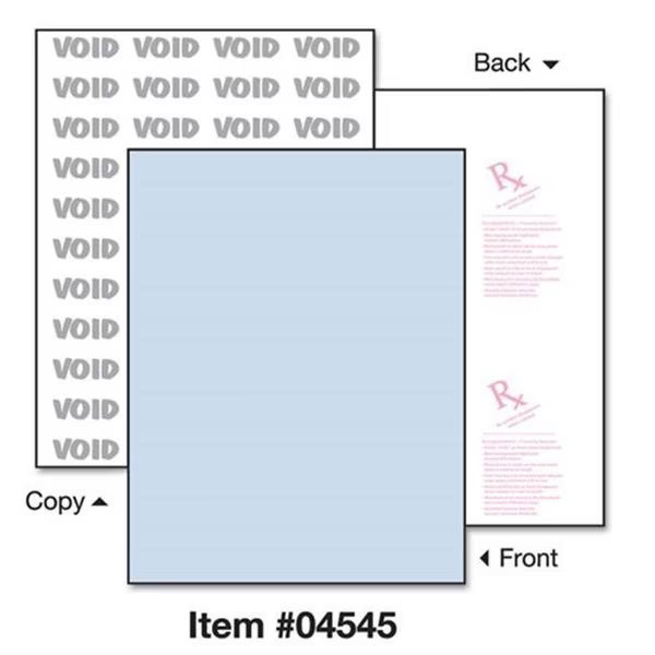 Paris Business Products 04545 8.5 x 11 DocuGard Security Paper - Blue; 24lbs, Paris Business Products, Mfr#: 4545