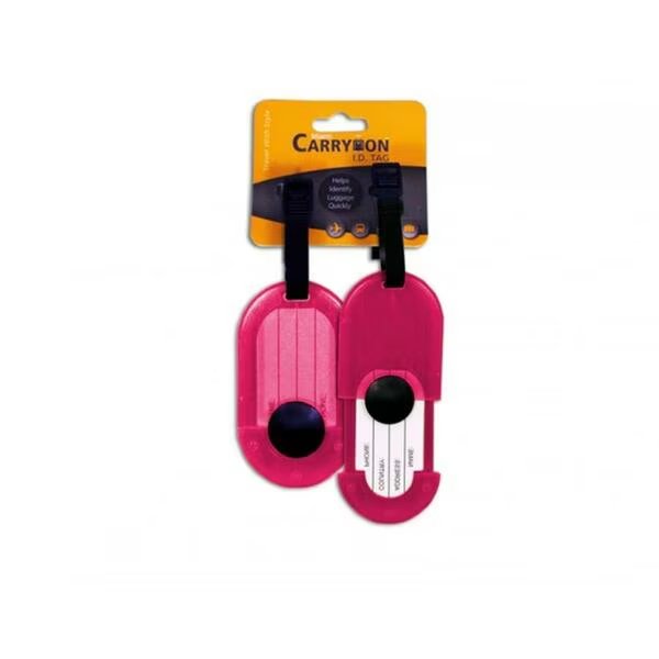 Water Resistant Ps Luggage Tags Hot Pink, 2PK, Naftali, Mfr#: TLC340HP