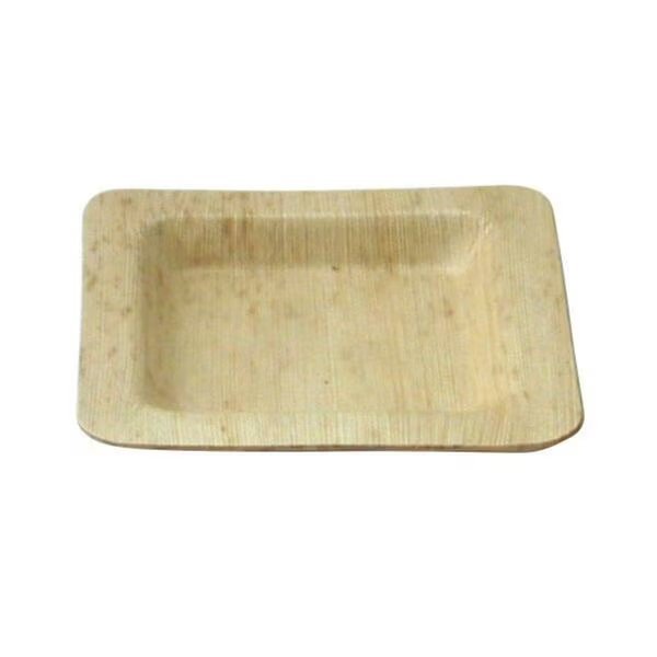 Square Bamboo Leaf Plate, 100PK, Packnwood, Mfr#: 210BBOUA15