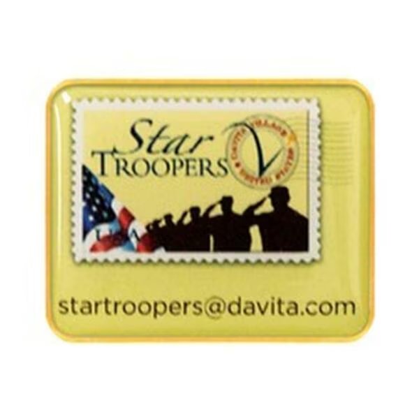 1.25 x 1 in. Rectangle Vibraprint Lapel Pin with Rounded Corners, Simba, Mfr#: EXPRESS-SP3