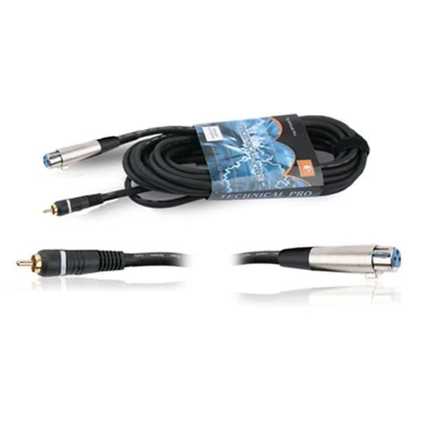 RCA to XLR Female Audio Cables, Technical Pro, Mfr#: crxf186