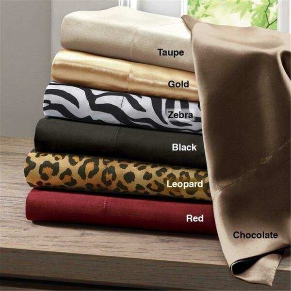 Madison Park 100 Percent Polyester Satin Solid Sheet Set, Black - California King, Madison Park Essentials, Mfr#: SHET20-505