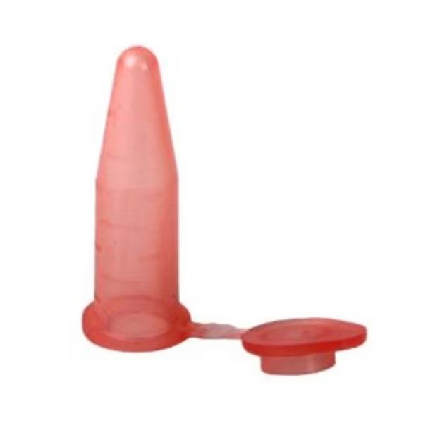 Bio Plas 4301 1.5 ml Flat Top Microcentrifuge Tube - 500 pk - Red, Bio Plas, Mfr#: 4301