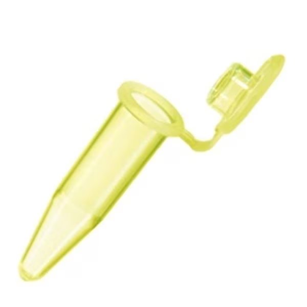 Bio Plas 4317 .5 ml Flat Top Microcentrifuge Tube - 500 pk - Yellow, Bio Plas, Mfr#: 4317