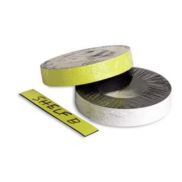 Zeus Magnetic Label Tape 50' x 1 Yellow (66157), Zeus, Mfr#: 66157