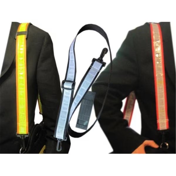 Reflective Shoulder Strap For Backpack Bags - White-Black, Fivegears, Mfr#: FI47450