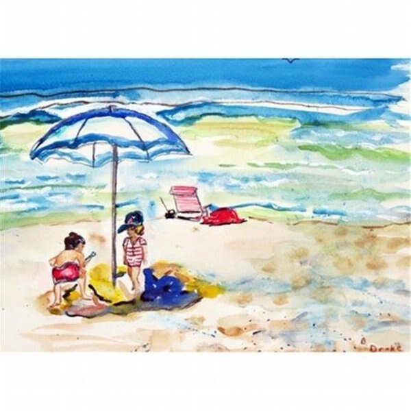 Betsy Drake DM391 Children At The Beach Door Mat; Small, Betsy Drake, Mfr#: DM391