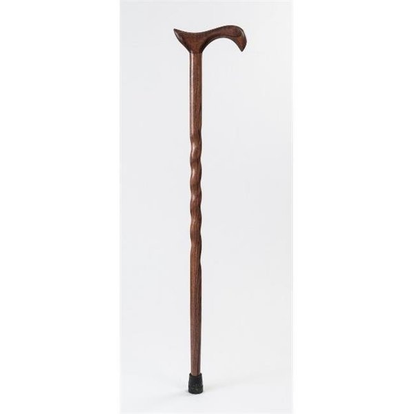 Brazos Walking Sticks DHTC1-R-34 34 in. Twisted Oak Or Ash Derby Walking Cane; Red, Brazos Walking Sticks, Mfr#: 9333766