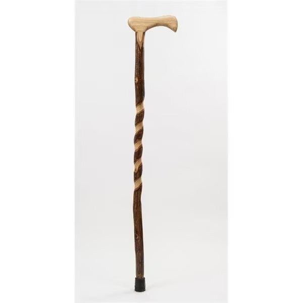 Brazos Walking Sticks THICKWC 37 in. Twisted Hickory Walking Cane, Brazos Walking Sticks, Mfr#: THICKWC