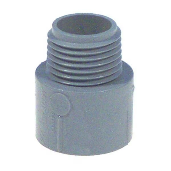 Thomas And Betts Lamson .50 in. Non Metallic Male Terminal Adapter Slip To Thread, V3Gate, Mfr#: E943DR-CTN
