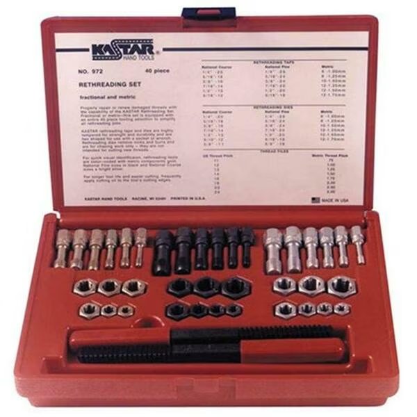 972 40 Piece Master Rethreader Kit - Sae and Metric, Kastar, Mfr#: KS972