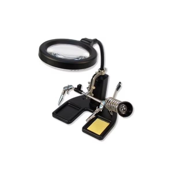 Pro Series CP-50 6-in-1 LED Lighted 2x-4x Magnifier Lamp with Assistant Stand, Pro Series, Mfr#: CP-50