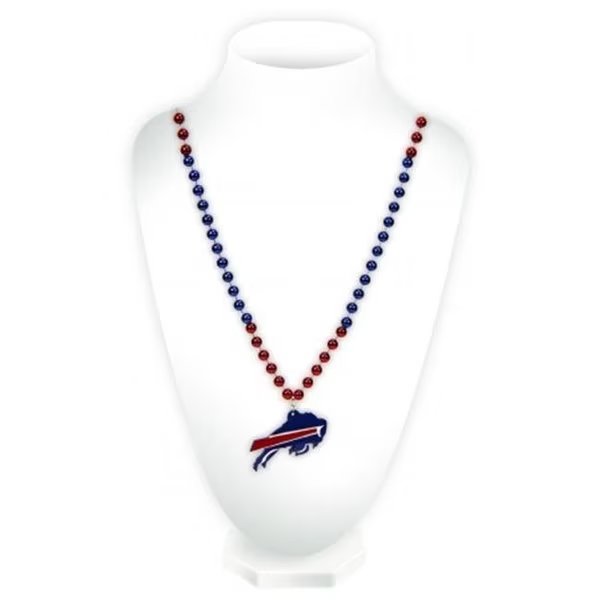 Buffalo Bills Beads with Medallion Mardi Gras Style, Rico Industries, Mfr#: 9474654382