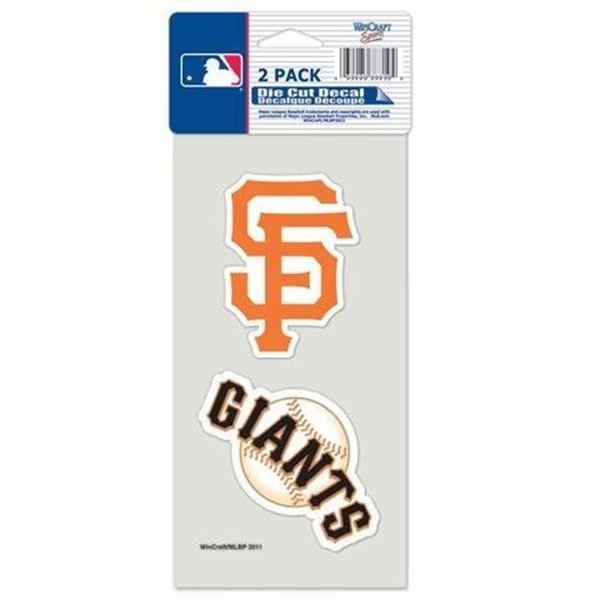 San Francisco Giants Set of 2 Die Cut Decals, Wincraft, Mfr#: 3208547651