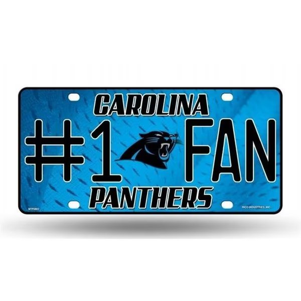 Carolina Panthers License Plate #1 Fan, Rico Industries, Mfr#: 9474630880