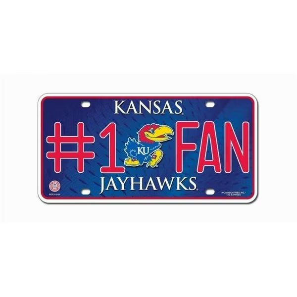 Kansas Jayhawks License Plate #1 Fan, Rico Industries, Mfr#: 9474638304