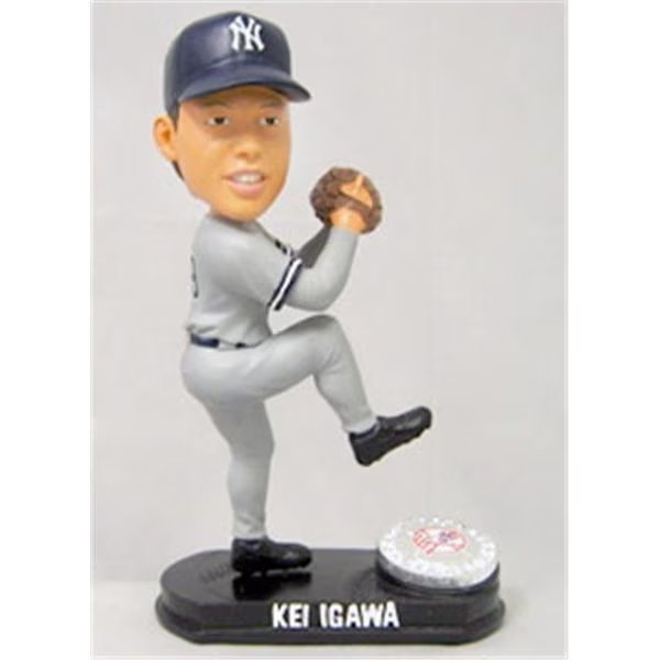 New York Yankees Kei Igawa Forever Collectibles Blatinum Bobblehead (Road), Caseys, Mfr#: 8132952798