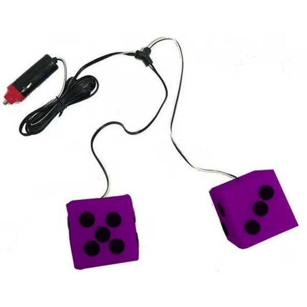 12 Volt Purple Lighted Dice, Skilledpower, Mfr#: SK50385