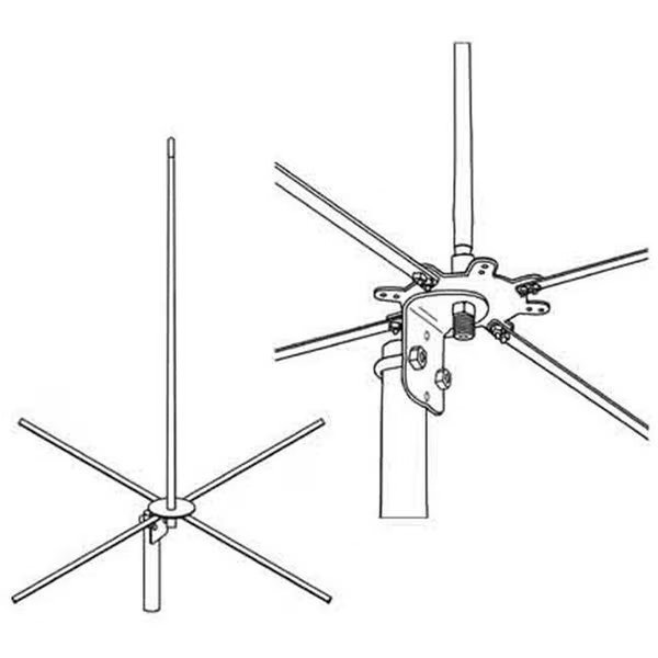 4 Ft - 122 Cm 2-Meter Base Antenna, Sonic Boom, Mfr#: SO21652