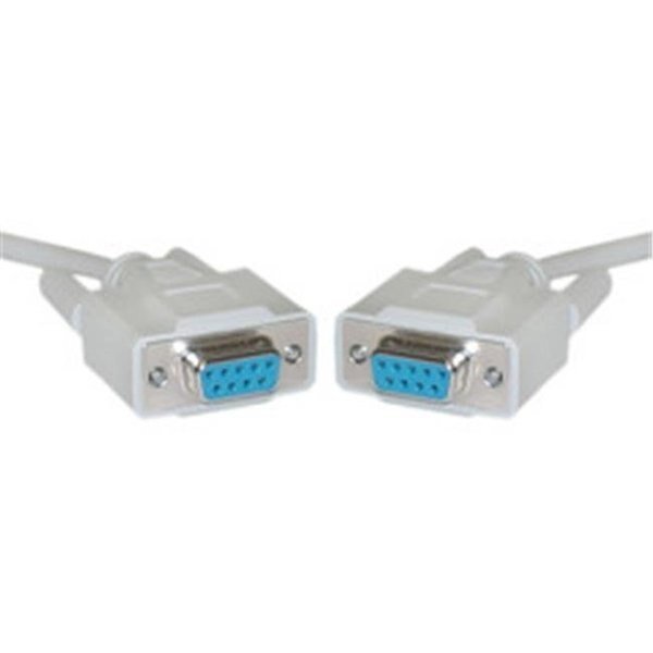CableWholesale 10D1-20406 Null Modem Cable  DB9 Female  UL rated  8 Conductor  6 foot, Cable Wholesale, Mfr#: 10D1-20406