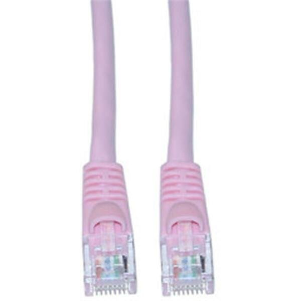 Cat6 Pink Ethernet Patch Cable- Snagless Molded Boot- 3 foot, Cable Wholesale, Mfr#: 10X8-07203