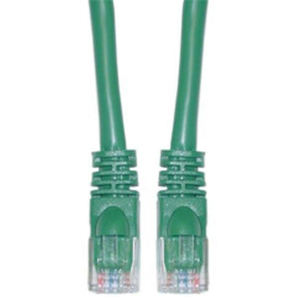Cat6a Green Ethernet Patch Cable Snagless Molded Boot 500 MHz 3 foot, Cable Wholesale, Mfr#: 13X6-05103