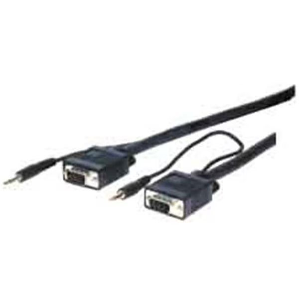 Comprehensive HR Pro Series VGA with Audio HD15 pin Plug to Jack Cables 50ft, Comprehensive, Mfr#: VGA15P-P-50HR/A