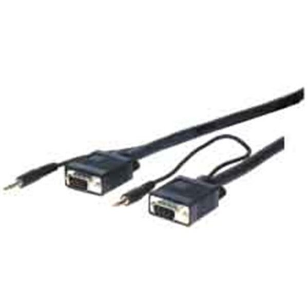 Comprehensive HR Pro Series VGA with Audio HD15 pin Plug to Jack Cables 6ft, Comprehensive, Mfr#: VGA15P-P-6HR/A