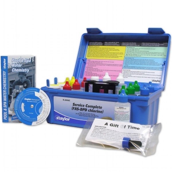 Service Complete Pool Water Test Kit, Taylor Technologies, Mfr#: TA60107