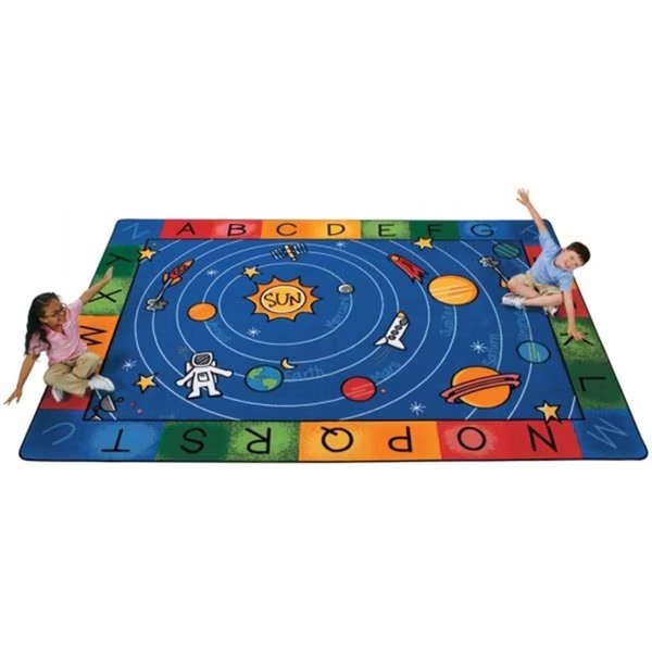 Milky Play Literacy 4.42 ft. x 5.83 ft. Rectangle Rug, Wall-To-Wall, Mfr#: WA54058