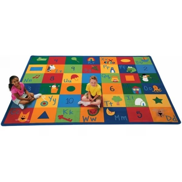 Learning Blocks 8.33 ft. x 11.67 ft. Rectangle Carpet, Wall-To-Wall, Mfr#: WA54061