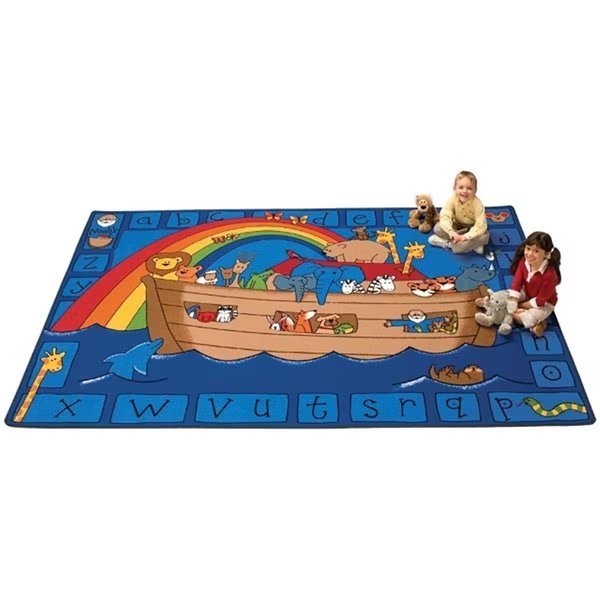 Alphabet Noah Rug3 ft. 10 in. x 5 ft. 5 in., Wall-To-Wall, Mfr#: WA221154