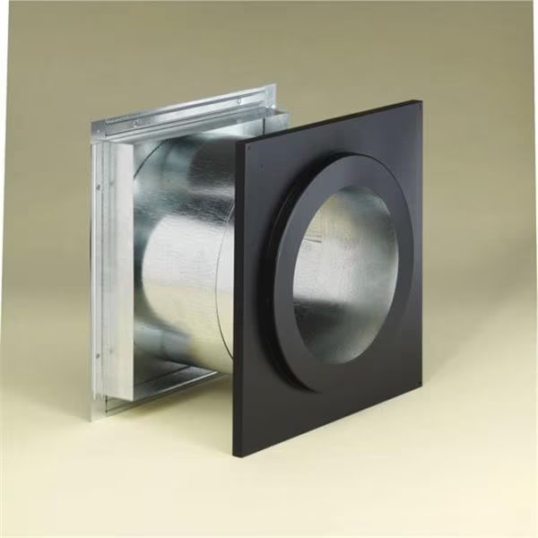 M & G Duravent 6DT-WT 6 Inch  Dura Vent Duratech Wall Thimble  Galvanized Painted Black  Finishing Collar Needed  Not Included, Integra Miltex, Mfr#: 70636