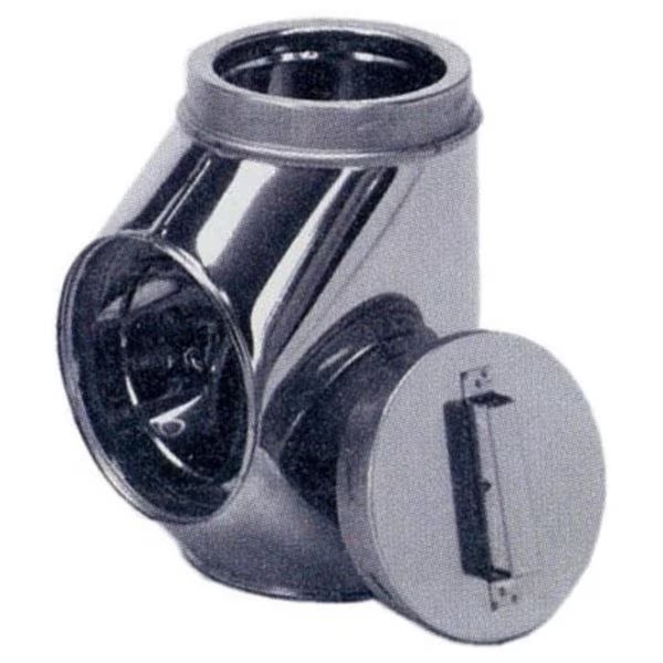M and amp; G Duravent 6DT-STSS 6 Inch Dura Vent Duratech Tee Stainless With Cover, Cd, Mfr#: 70630