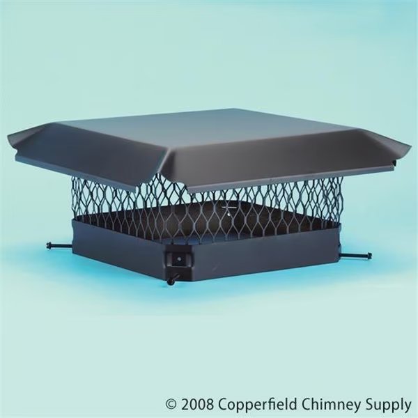 HY-C COMPANY 05103 9 in. x 13 in. Hy-C Black Chimney Cap, Hy-C, Mfr#: 5103