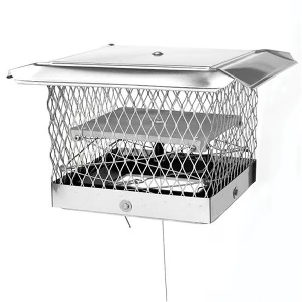 LOCK-TOP 09501 8 in. x 8 in. Lock-Top II Chimney Cap-Damper, Lock-Top, Mfr#: 9501