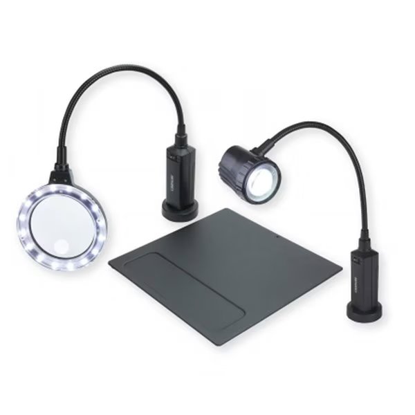 Magni Flex Pro Magnifier  Light Flex LED Task Lamp Bundle With Magnetic Base, Carson Optical, Mfr#: CP95MU