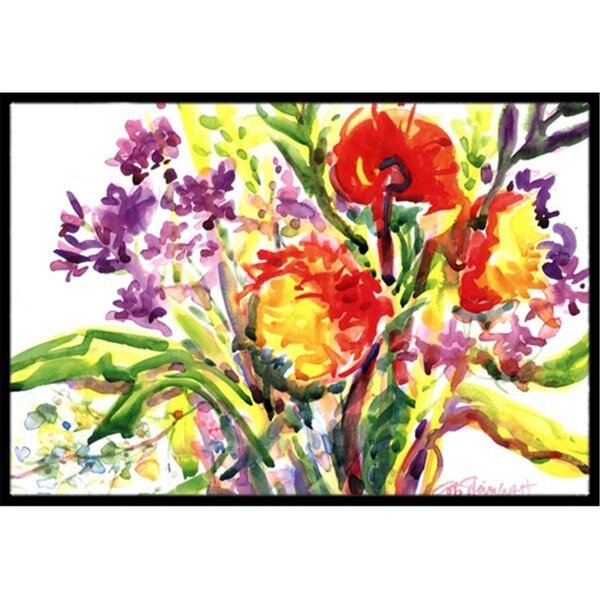 Flower Indoor Or Outdoor Mat - 18 x 27 in., Beyondbasketball, Mfr#: BE2549356