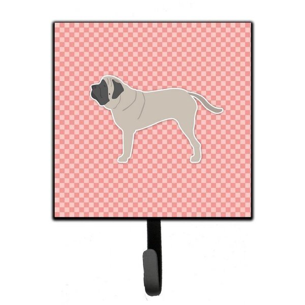 English Mastiff Checkerboard Pink Leash or Key Holder, Micasa, Mfr#: MI230112