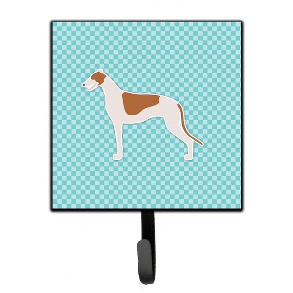 Greyhound Checkerboard Blue Leash or Key Holder, Micasa, Mfr#: MI230120