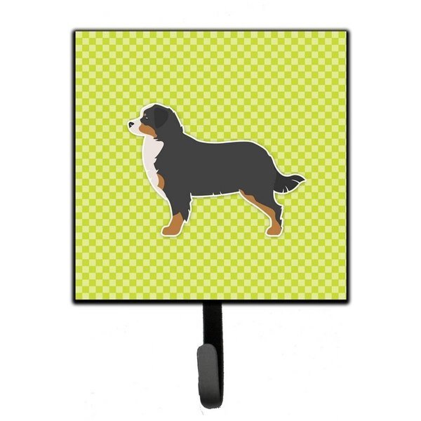 Bernese Mountain Dog Checkerboard Green Leash or Key Holder, Jensendistributionservices, Mfr#: MI1705063