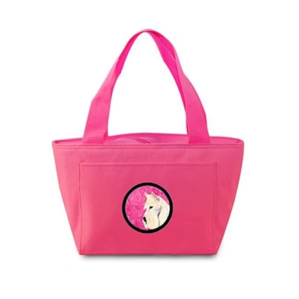 Carolines Treasures SS4806-PK-8808 Pink Scottish Terrier Zippered Insulated School Washable And Stylish Lunch Bag Cooler, Carolines Treasures, Mfr#: SS4806-PK-8808