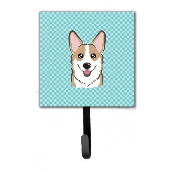 Checkerboard Blue Corgi Leash & Key Holder, Micasa, Mfr#: MI730531
